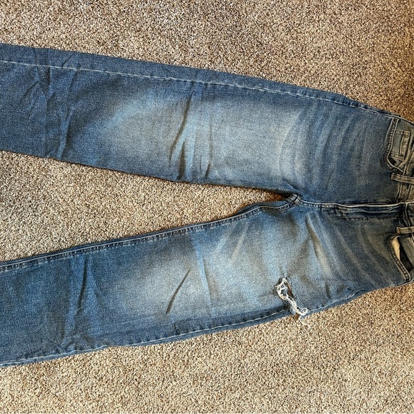 Wild fable high rise relaxed straight medium wash distressed jeans - Picture 3 of 6